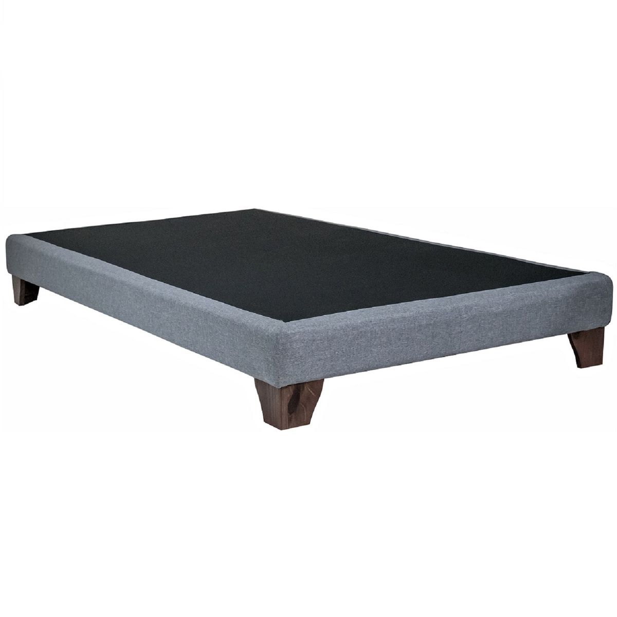 BLOCCARE - Base de Cama 1 Plaza largo 200 cm - con patas de madera 11 cm