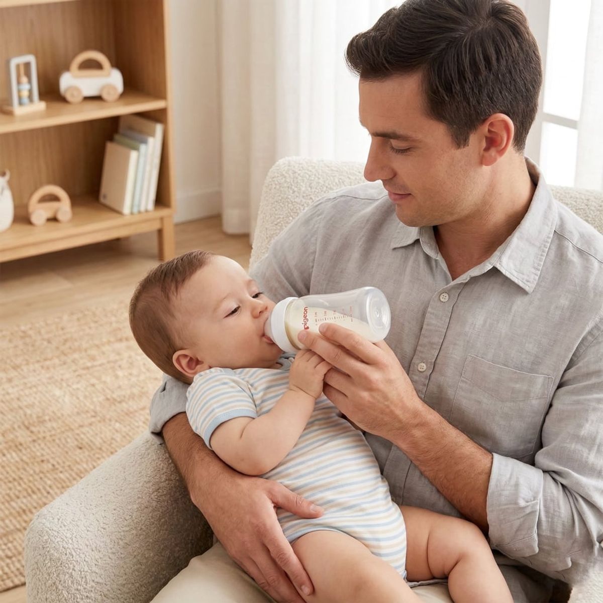 PIGEON - 2 Tetinas de Silicona PIGEON Flexible -L Boca Standard 9m+