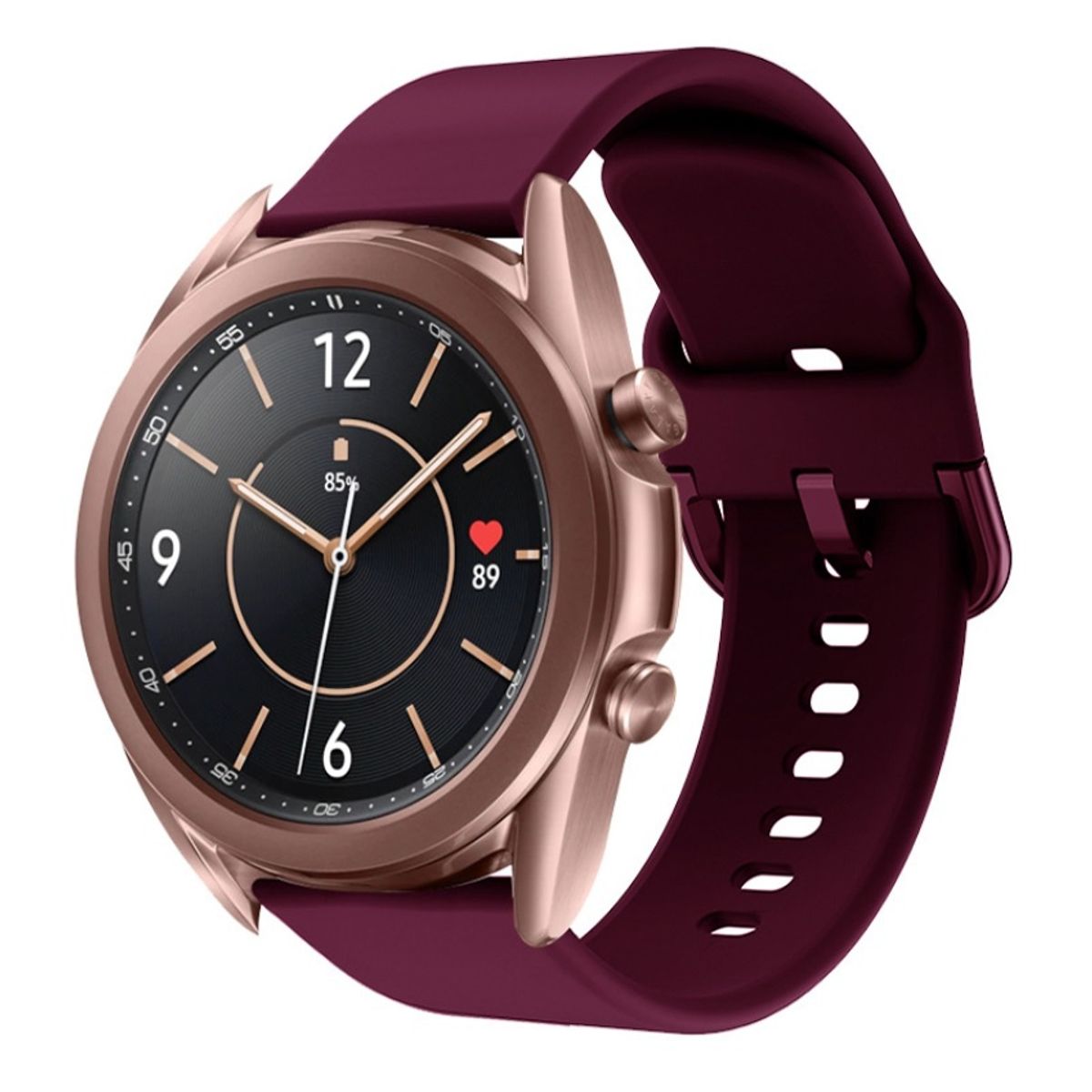 GENERICO - Correa para Galaxy Watch 3 41mm Burdeo…