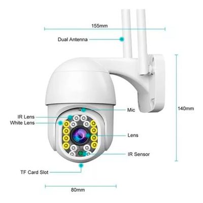 Imagen 2 del producto Camara IP Wifi Giratoria Full HD Exterior Vision Nocturna