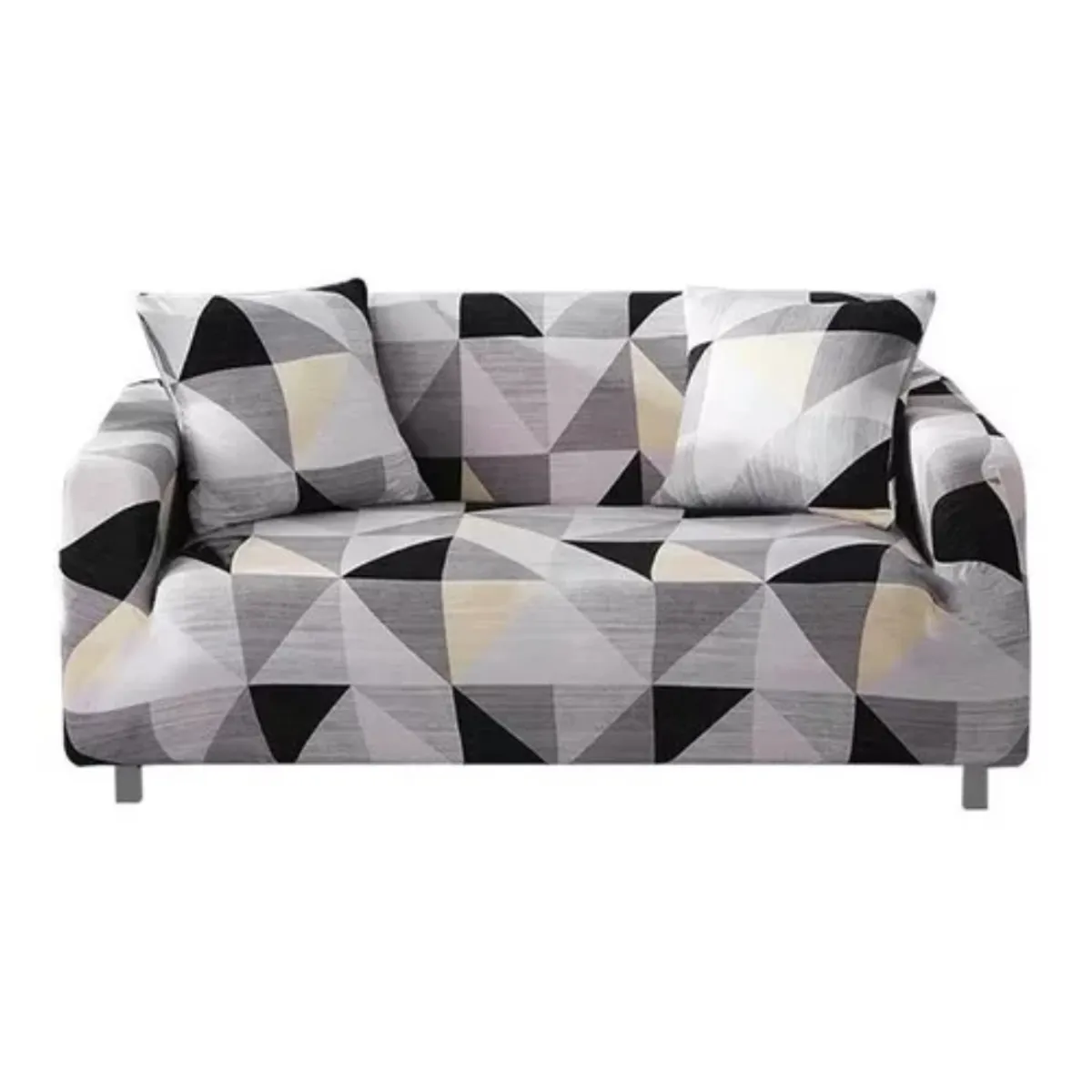 GENERICO - Funda Protector Para Sillón Sofá 3 Cuerpos Diseños / Negro 287.