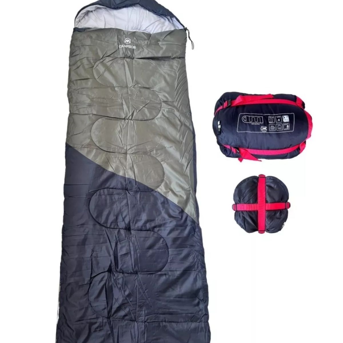 CAMPSOR - Saco De Dormir Extremo Para -15º 10º Camping Trekking Caza