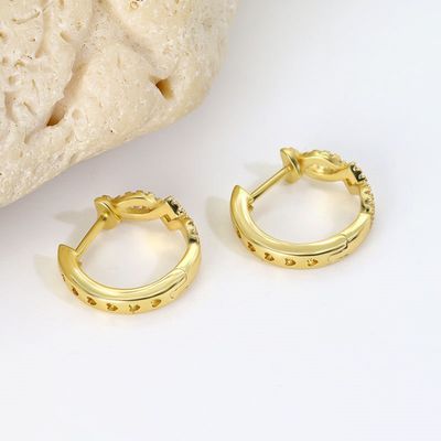 Imagen 2 del producto Aros Argollas Hipoalargenicas con circones