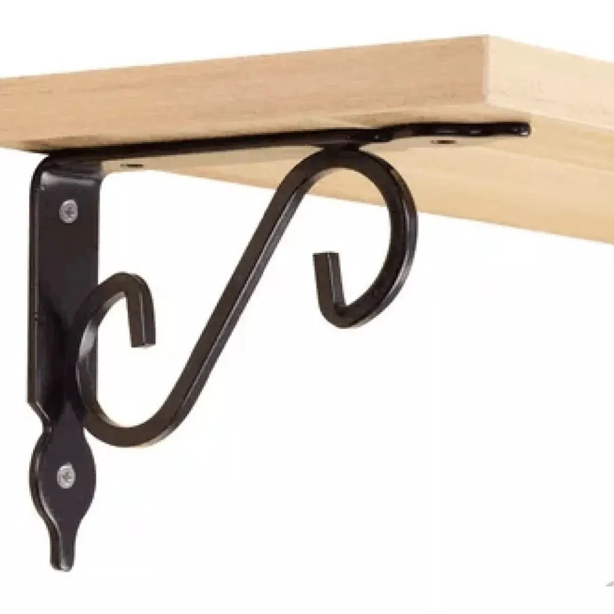 GENERICO - 2x Escuadras Repisa Fierro Forjado Tamaño Mediana Nuevas…