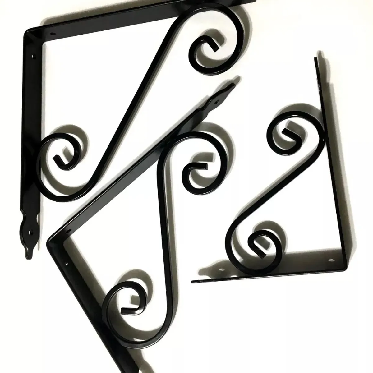 GENERICO - 2x Escuadras Repisa Fierro Forjado Tamaño Mediana Nuevas…