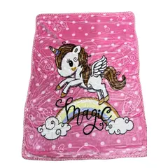 GENERICO - Frazada de cuna bebe coche abrigo paseo ultra suave unicornio