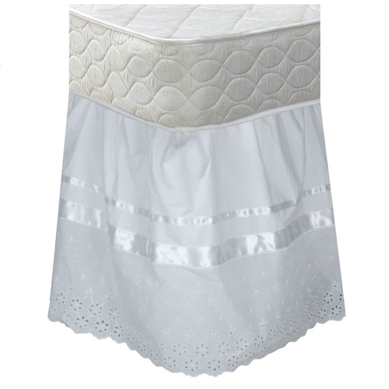 NINA HERRERA - Faldón Broderie Blanco Plazas Nina Herrera