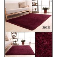 Alfombra Peluda Medida 200 x 300 cm, Color Burdeos