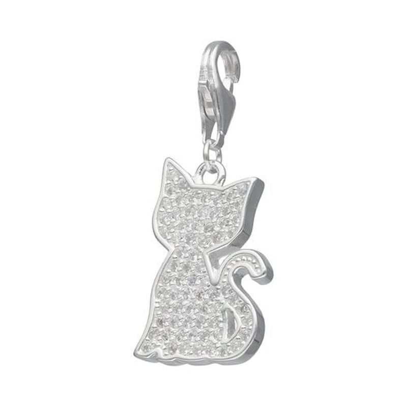 PETFY - Colgante de plata con Broche Gato Circones…