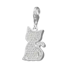 PETFY - Colgante de plata con Broche Gato Circones…