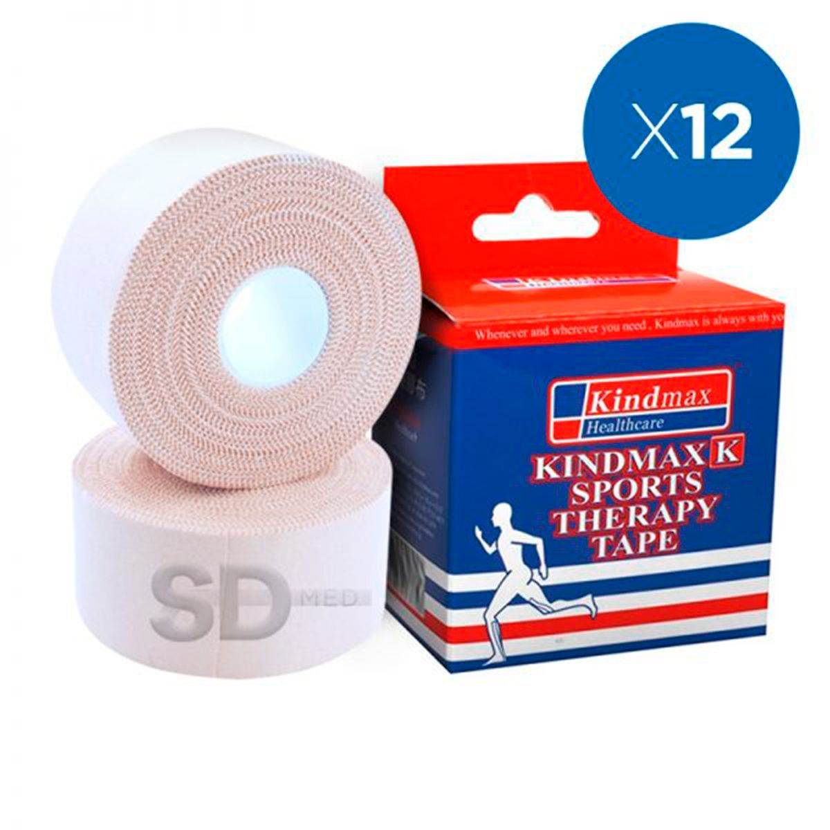 SDFIT - Pack 12x Venda Rigida Kindmax Leukotape w50 x 13,7 mt…