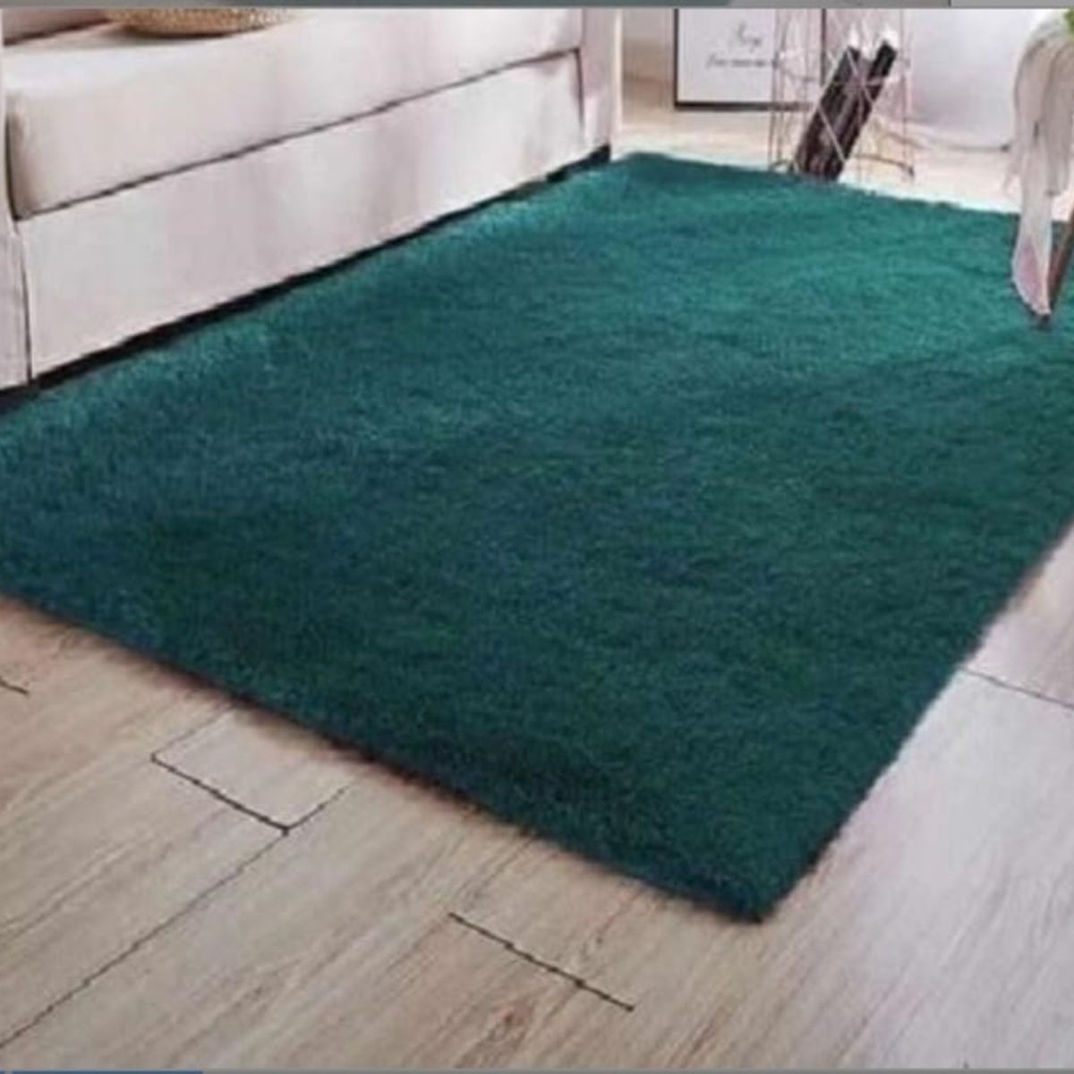 Alfombra Peluda Medida 200 x 240 cm, Color Verde, marca GENERICO - Foto Principal