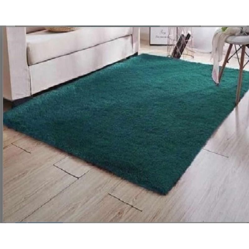 GENERICO - Alfombra Peluda Medida 200 x 240 cm, Color Verde