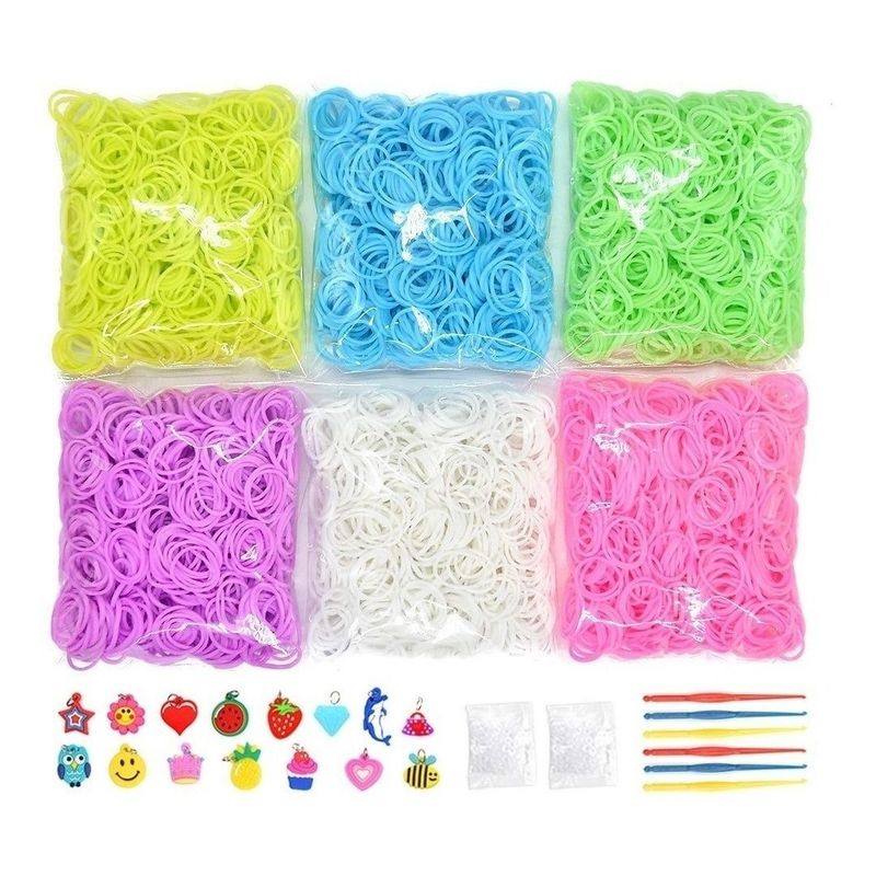 U BUY - Goma Elástica Con Crochet Verde Flúor