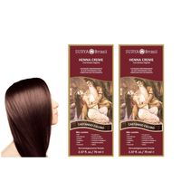 Henna en crema castaño oscuro x 2