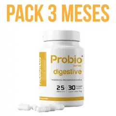 BIOSAMER - Probiótico 25 Billones Digestive Probioseries 90 Cápsulas 3 meses