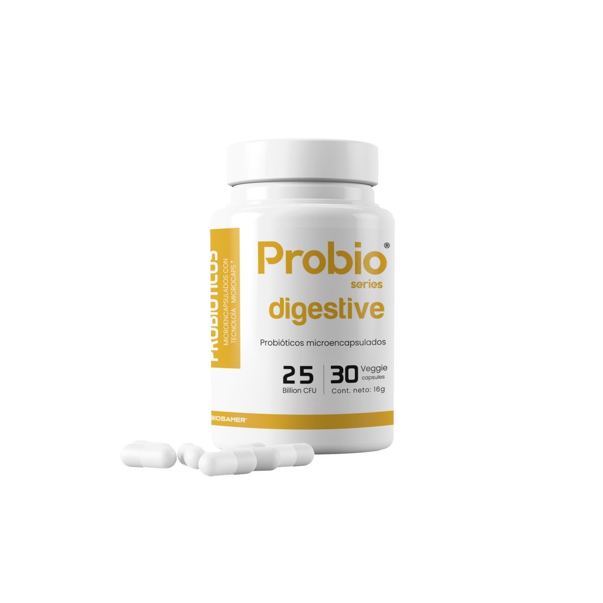 BIOSAMER - Probiótico 25 Billones Digestive Probioseries 30 Cápsulas