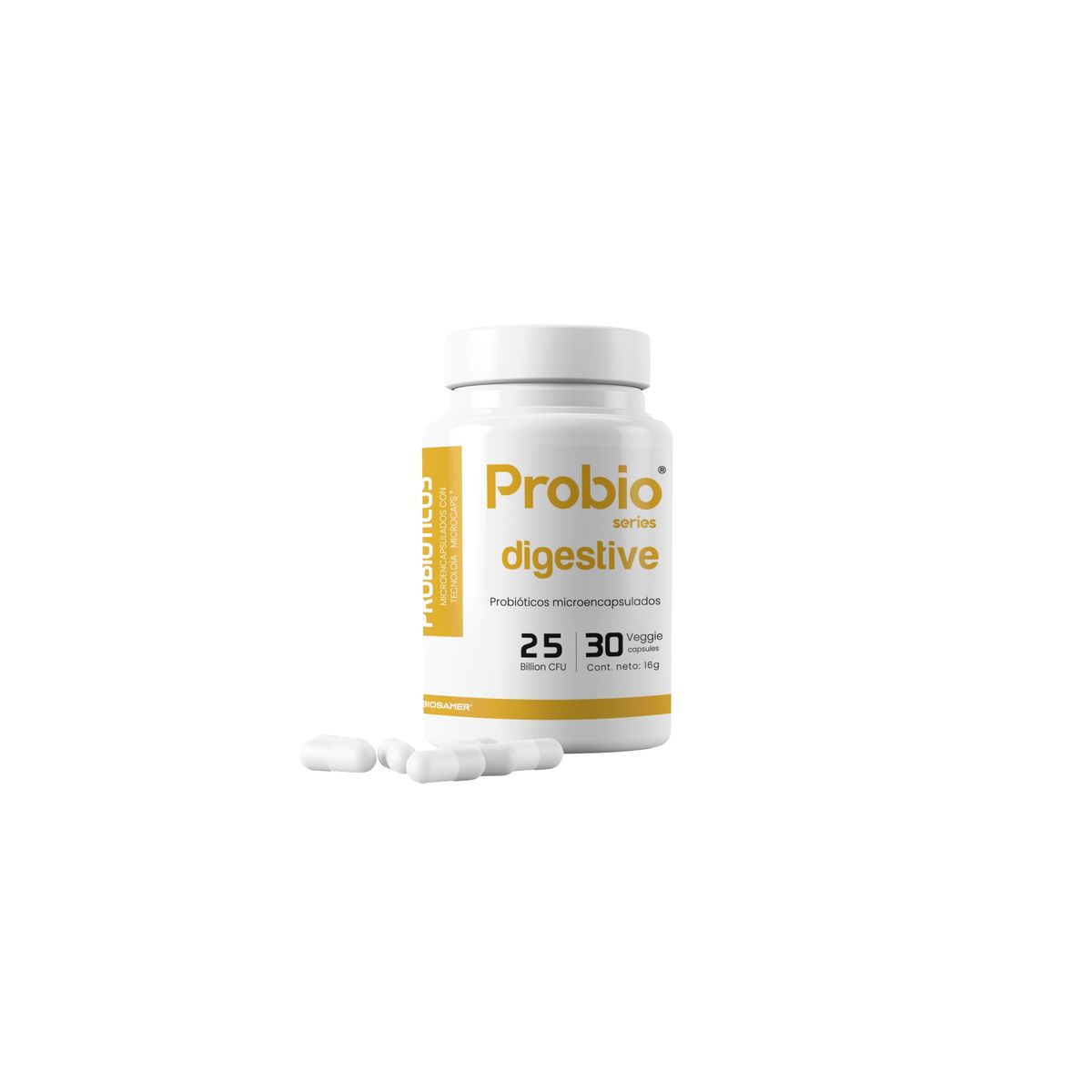 BIOSAMER - Probiótico 25 Billones Digestive Probioseries 30 Cápsulas