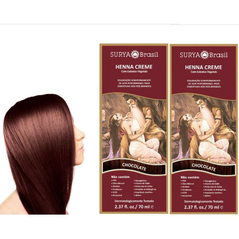 SURYA BRASIL - Henna en crema chocolate x 2 unds Surya Brasil