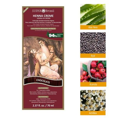 Imagen 2 del producto Henna en crema chocolate x 2 unds