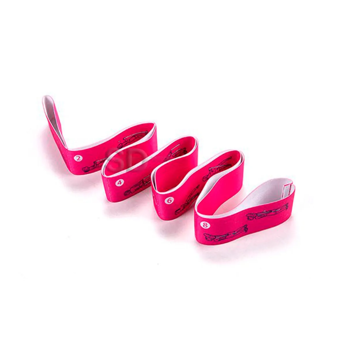 SDFIT - Cinta de Elastica de Estiramiento 8 Anillos  - Danza Yoga…