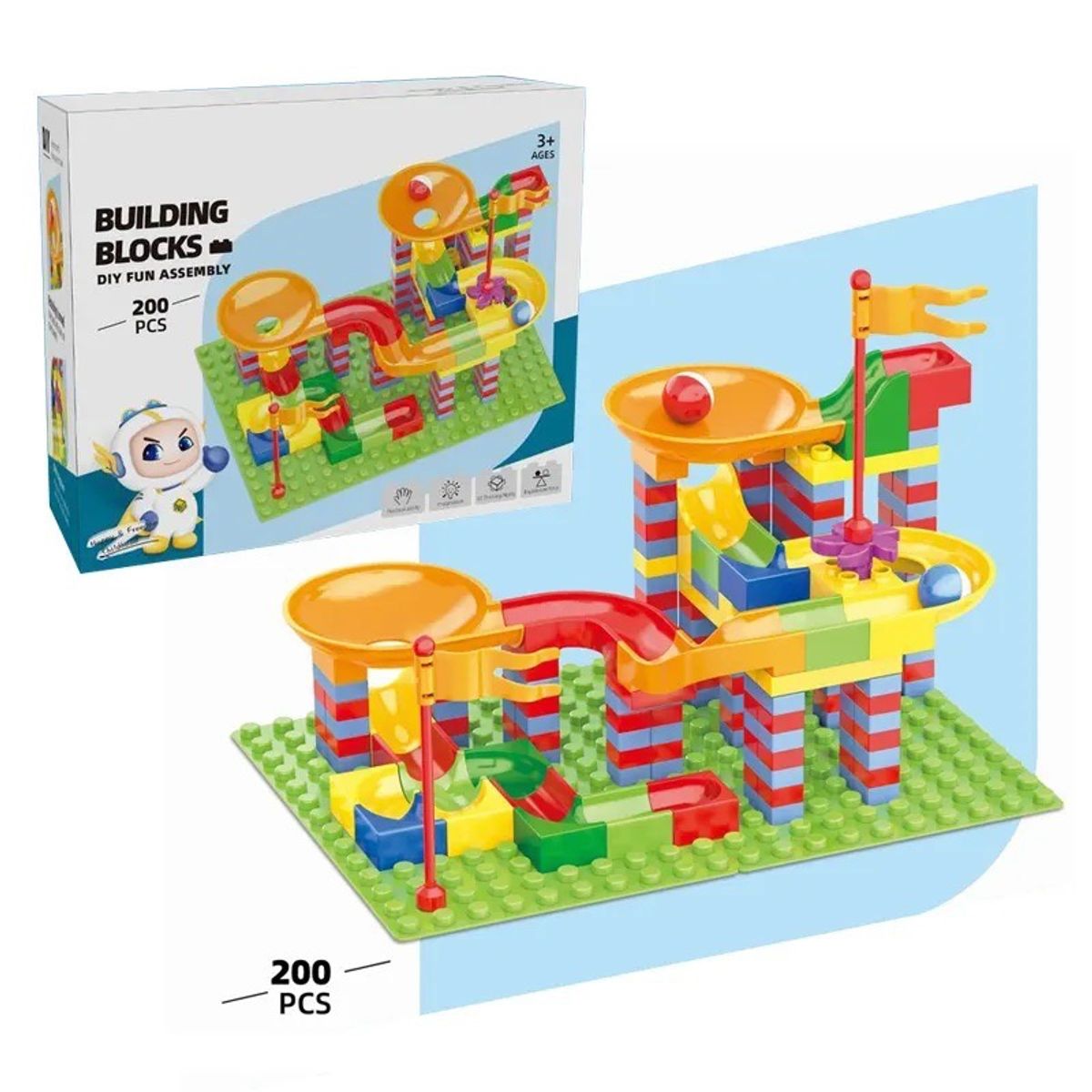 GENERICO - bloques de construcción pista de bolitas