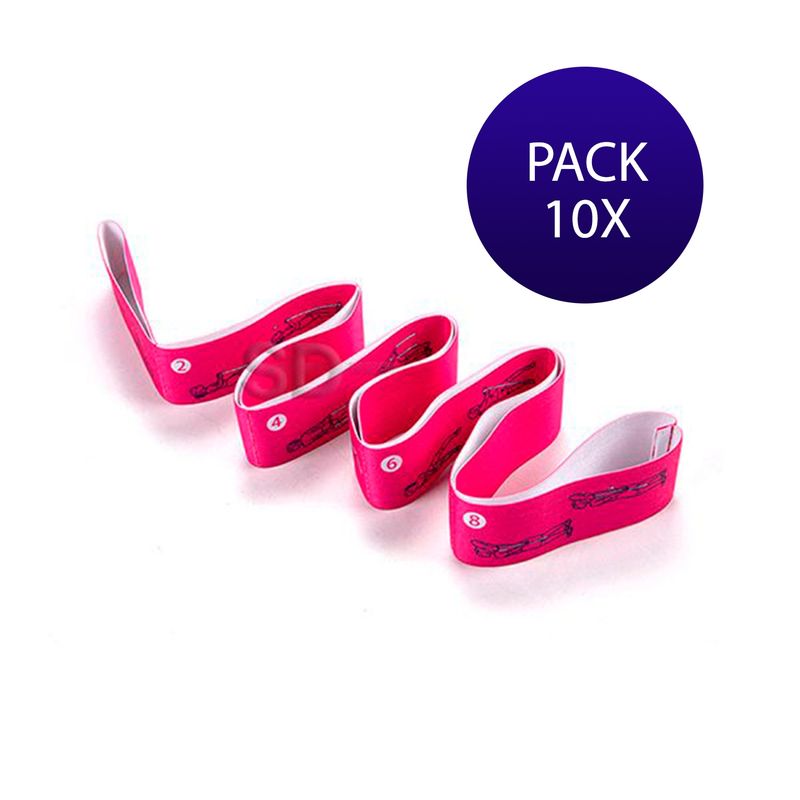 SDFIT - Pack 10x Cinta de Elastica de Estiramiento 8 Anillos…