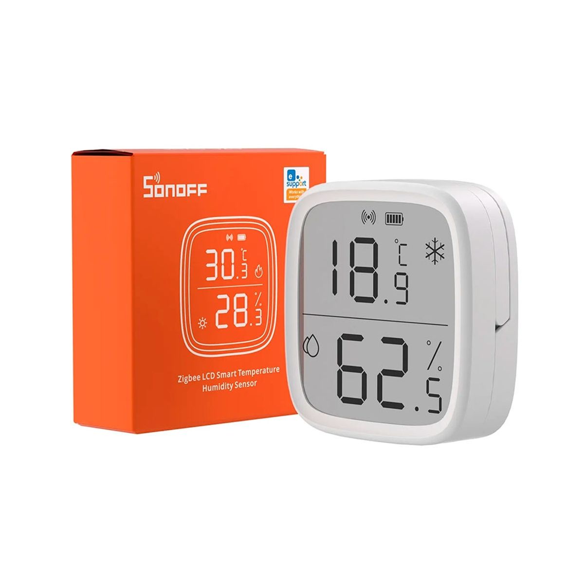 SONOFF - Monitor de Temperatura y Humedad SNZB-02D Sonoff