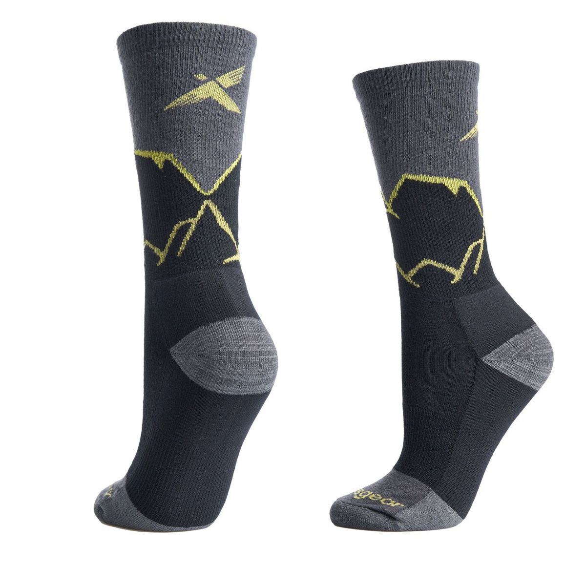 ANDESGEAR - Calcetin Hiking Light Crew Gris ANDESGEAR