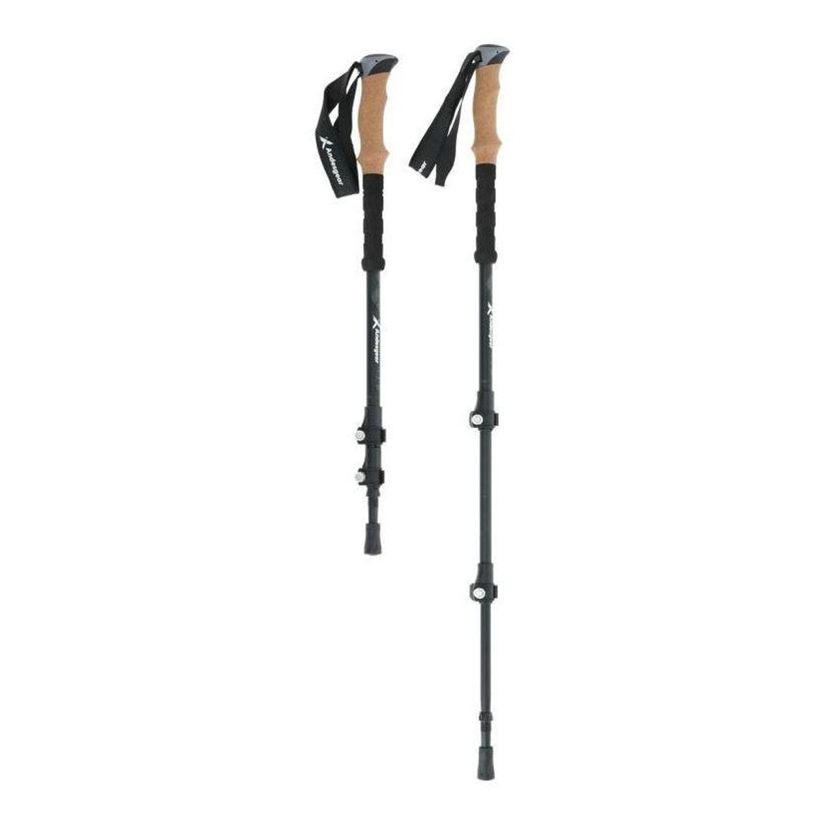 ANDESGEAR - Bastones (Par) Aluminio Huerquehue Negro ANDESGEAR