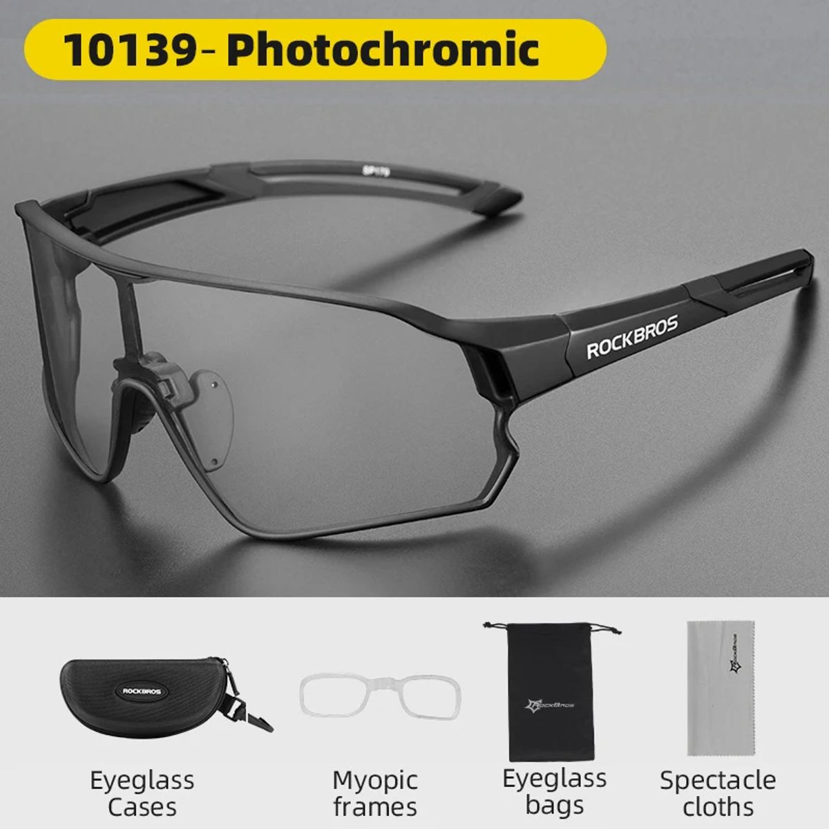 ROCKBROS - Lentes Fotocromáticos Ciclismo Running Rockbros