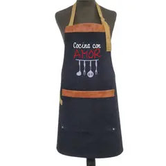 GENERICO - Pechera de Mezclilla Bordada