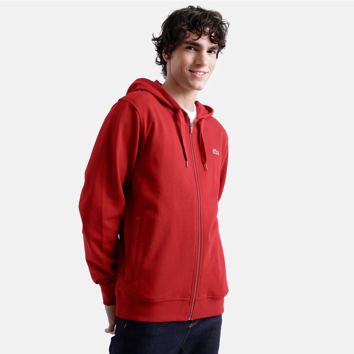 LACOSTE - Polerón Lacoste SH3300 Hombre Rojo LACOSTE