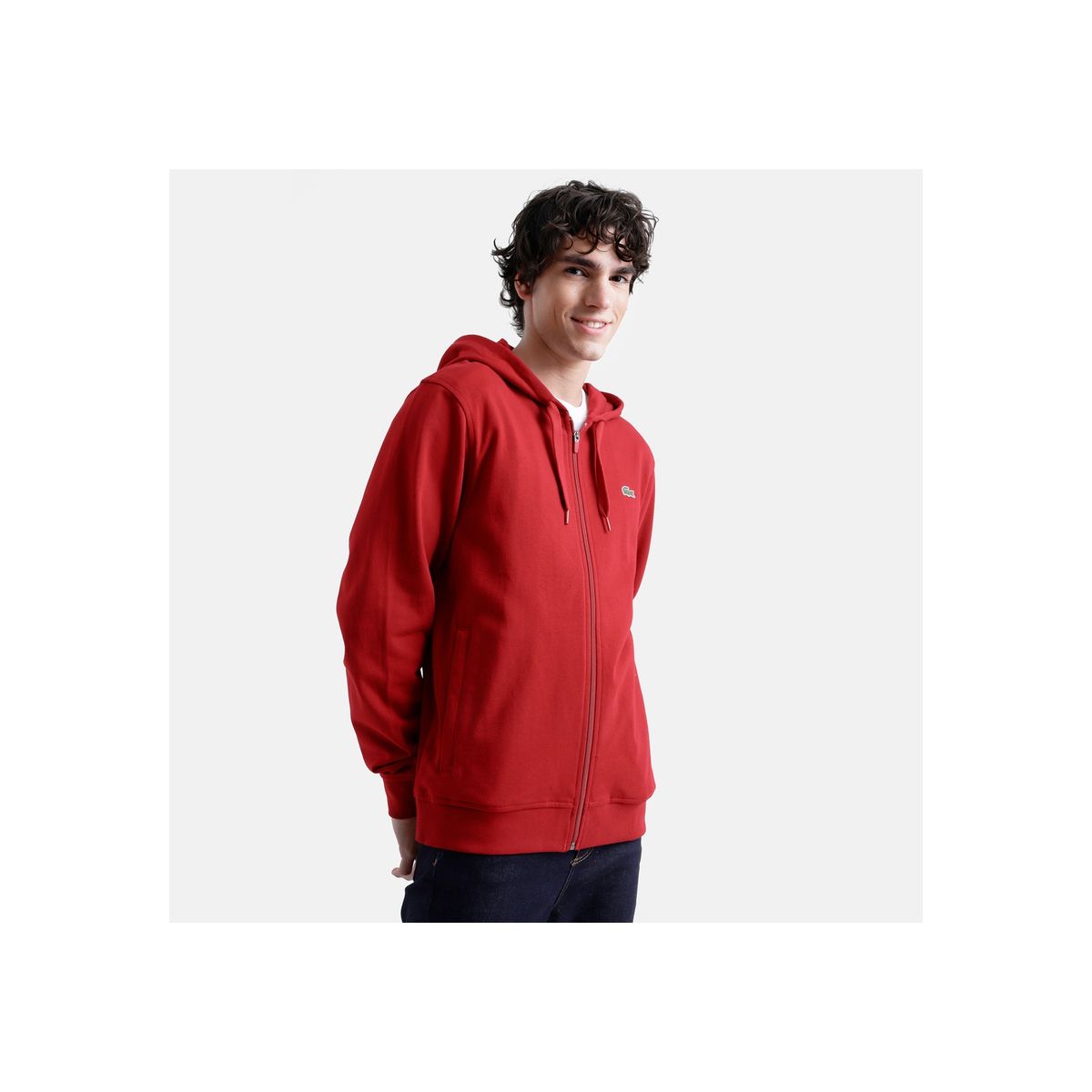 LACOSTE - Polerón Lacoste SH3300 Hombre Rojo LACOSTE