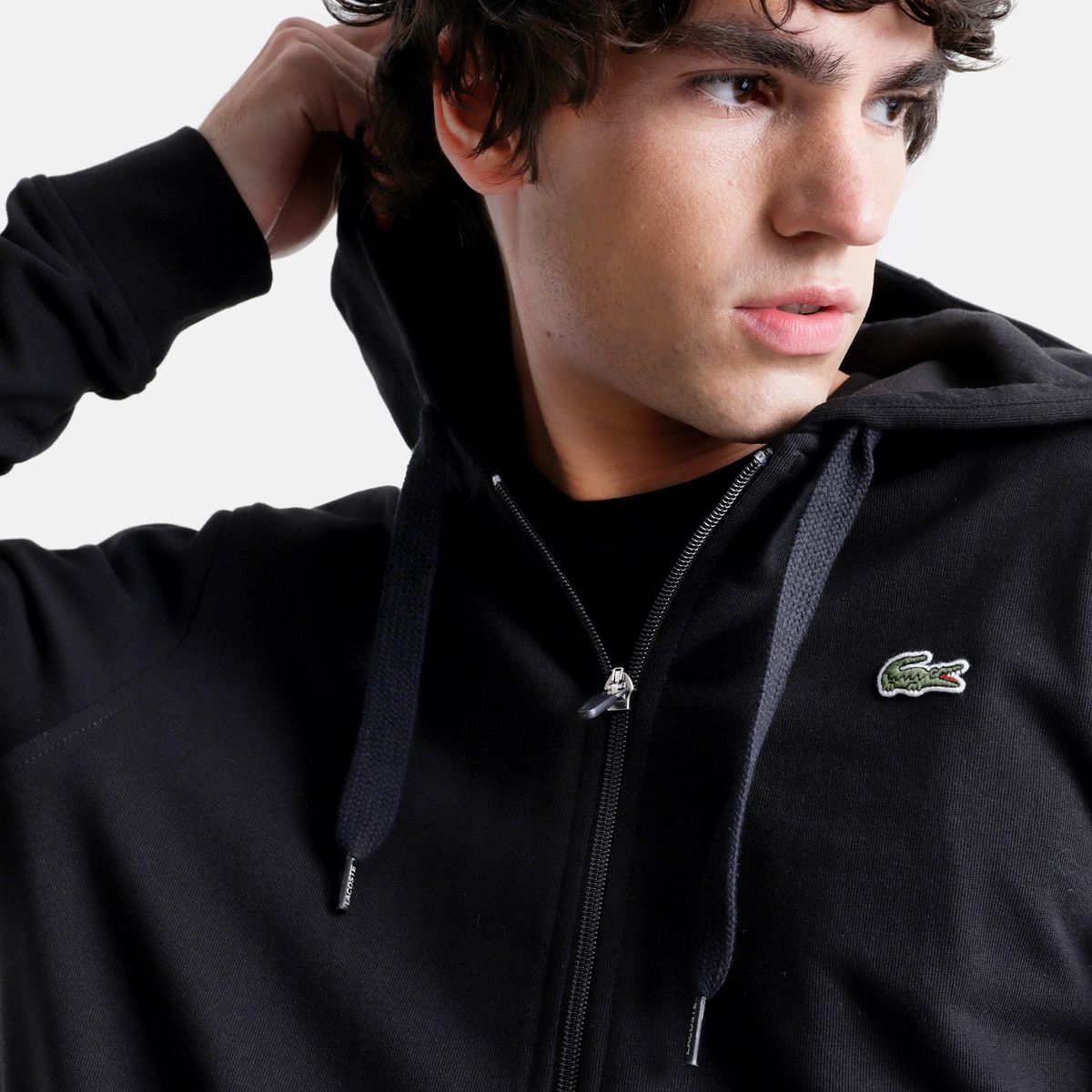 LACOSTE - Polerón Lacoste SH3300 Hombre Negro LACOSTE