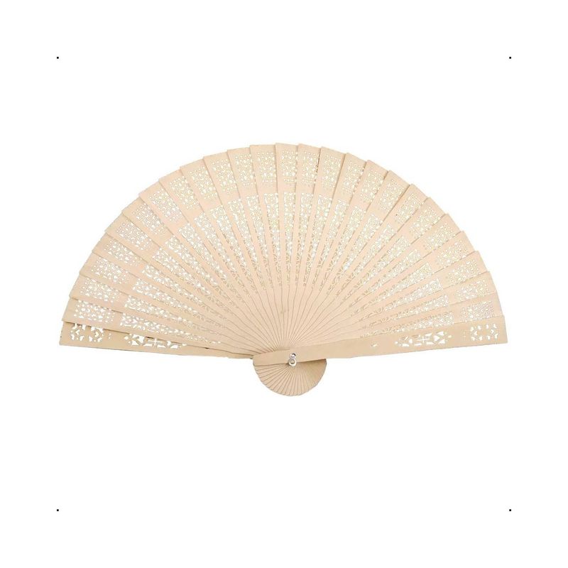 U BUY - Abanico Madera Pack 30 Unidades Suministro Boda Fiesta