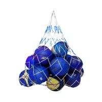Malla Grande Porta Balones Futbol Basquetbol Voleibol Azul