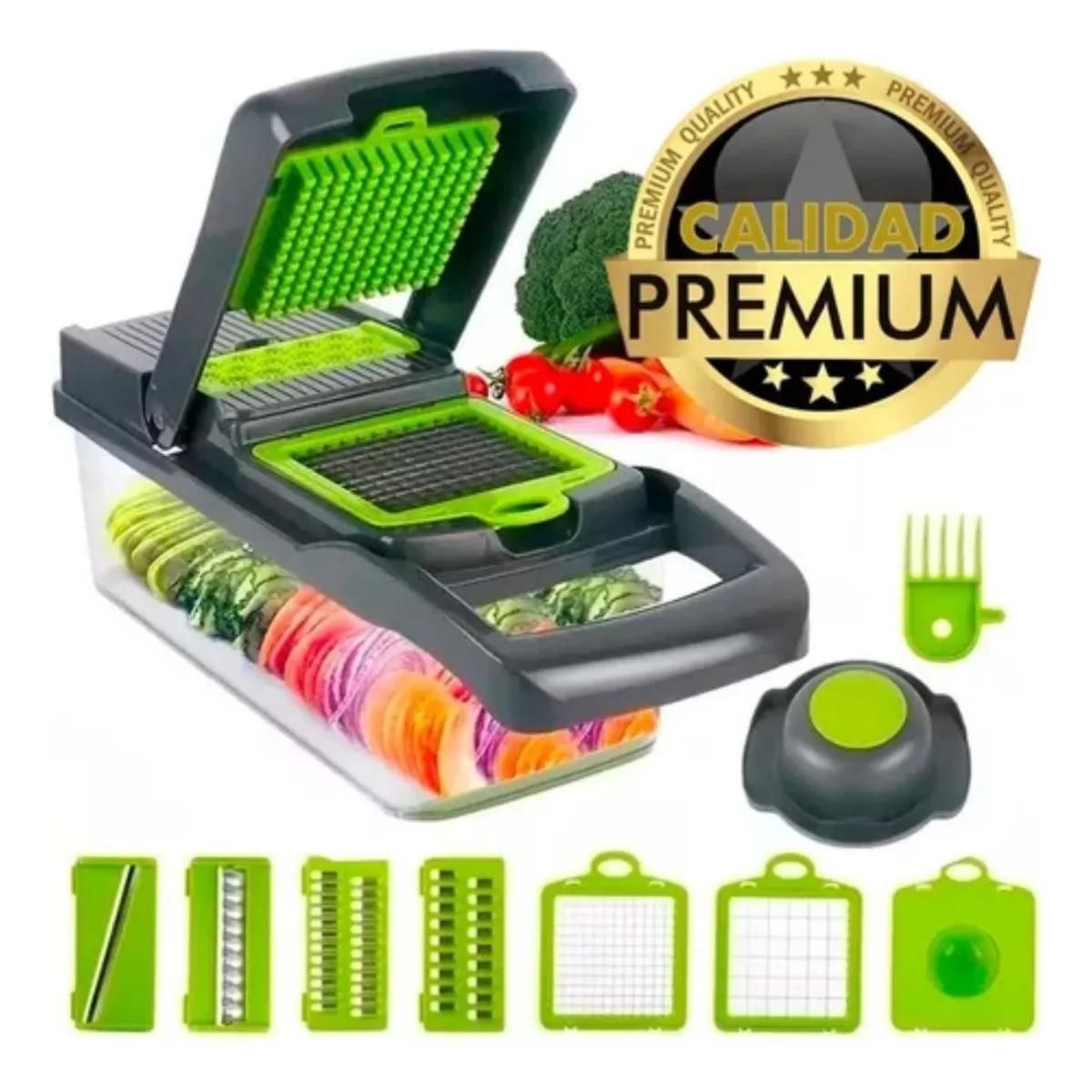 GENERICO - Multi Picador Vegetales 15 Pzs Cortador Verduras 1.2 L