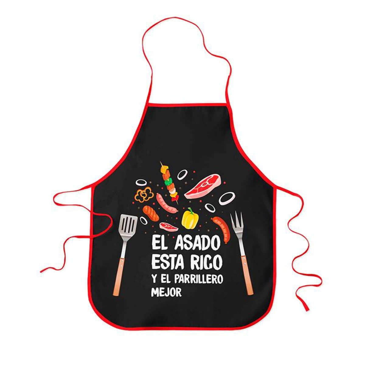 GENERICO - Delantal Cocina Anticucho Negro  - S4934