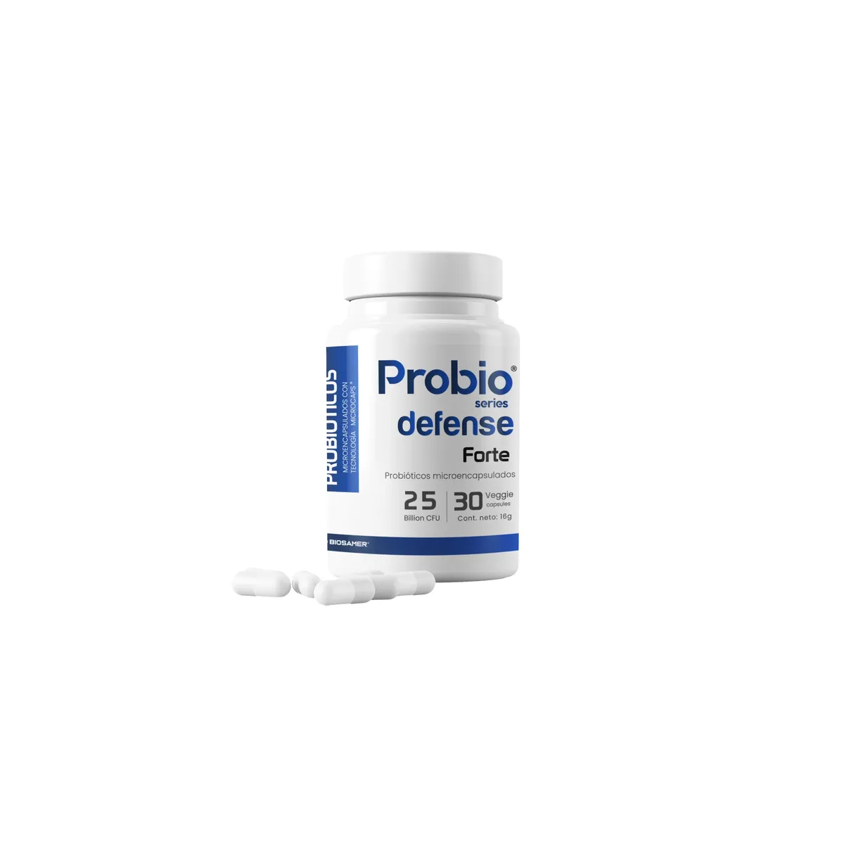 BIOSAMER - Probiótico 25 Billones Defense Probioseries 90 Cápsulas 3 meses