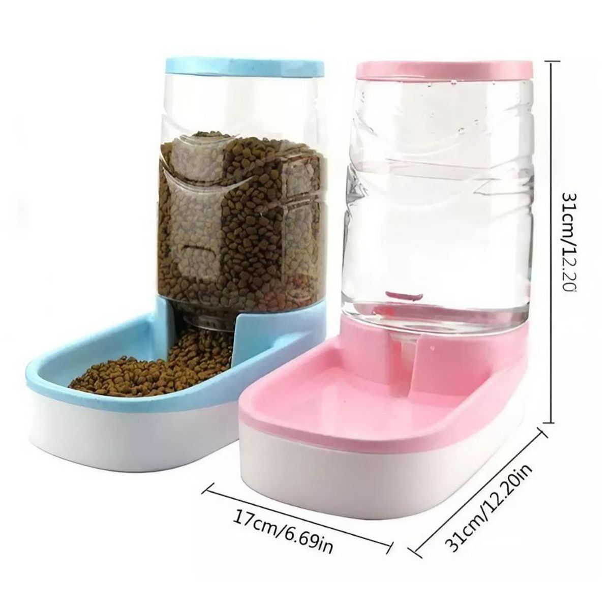 GENERICO - Dispensador Comedero Automático y Bebedero Perro Gato Plato…