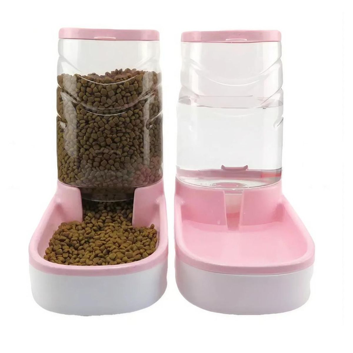 GENERICO - Dispensador Comedero Automático y Bebedero Perro Gato Plato…