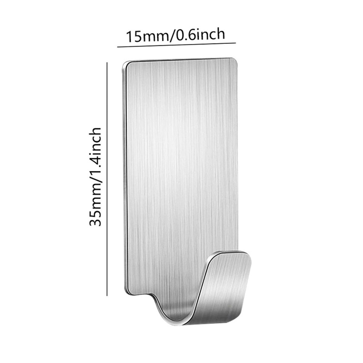 OEM - Pack 12 Colgadores Adhesivos Con Ganchos Metalicos