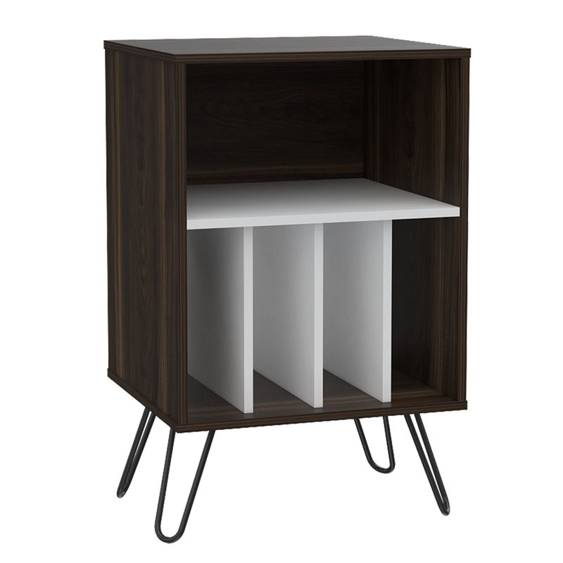 FMFURNITURE - Mueble Funcional Con Entrepaños Fm-001O - Café Oscuro