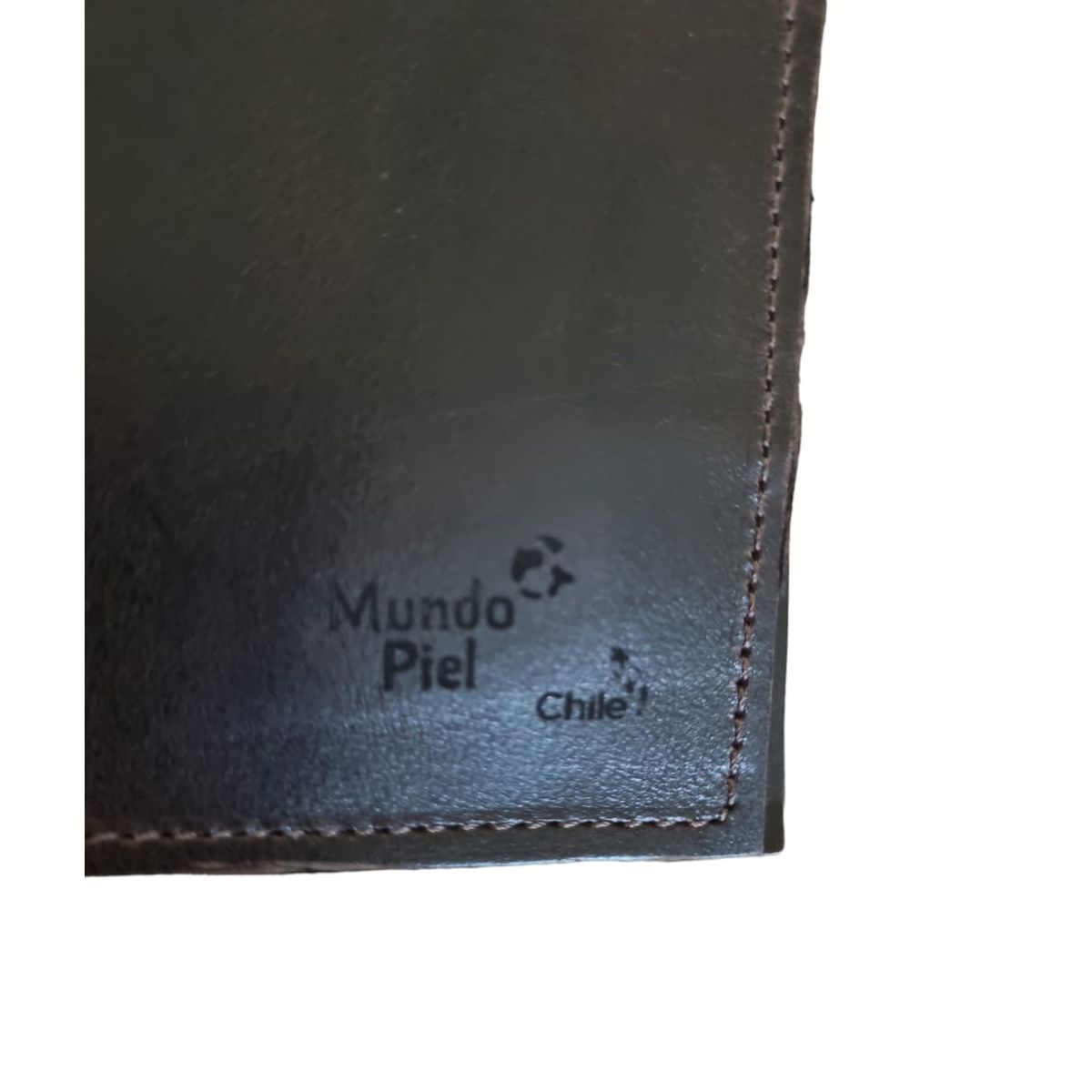 MUNDO PIEL - Billetera Cuero Hombre Café Oscuro
