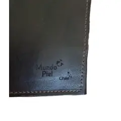 MUNDO PIEL - Billetera Cuero Hombre Café Oscuro
