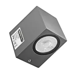 MEGABRIGHT - Aplique Exterior Rectangular 1XGU10 Muro