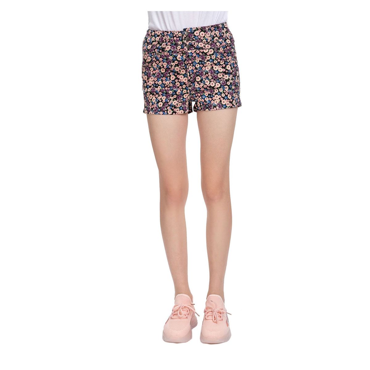 FASHION'S PARK - Short estampado mujer rosado