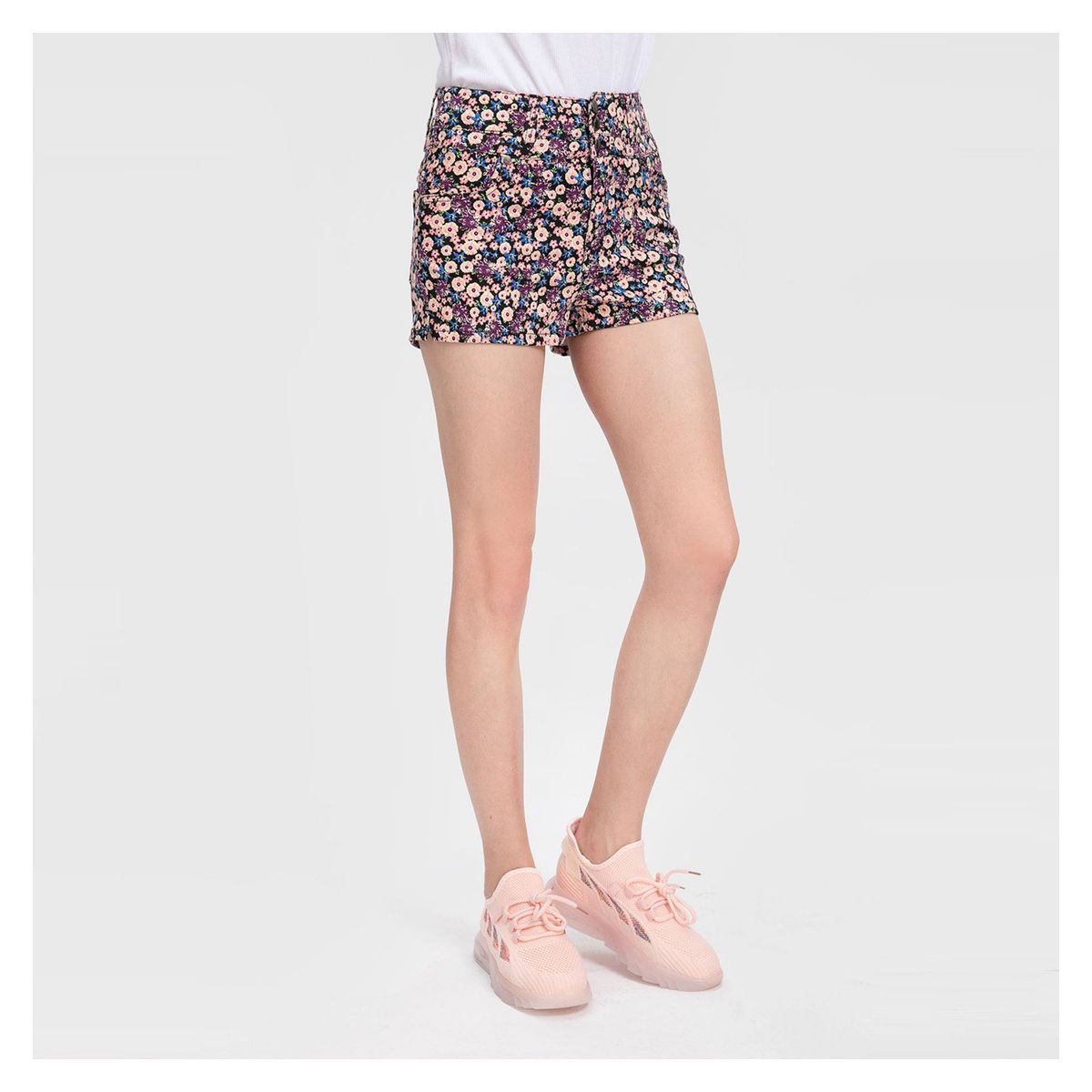 FASHION'S PARK - Short estampado mujer rosado