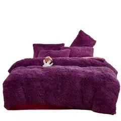 ANGELES DEL HOGAR - Cobertores de Invierno peludos con chiporros King Morado